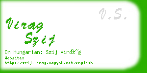 virag szij business card